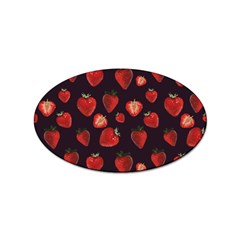Watercolor Strawberry Sticker Oval (100 Pack) by SychEva
