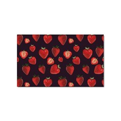 Watercolor Strawberry Sticker Rectangular (100 Pack) by SychEva