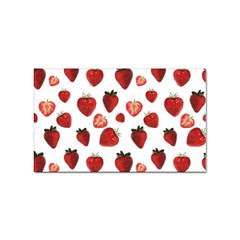 Strawberry Watercolor Sticker (rectangular) by SychEva