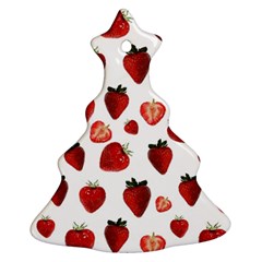 Strawberry Watercolor Ornament (christmas Tree)  by SychEva
