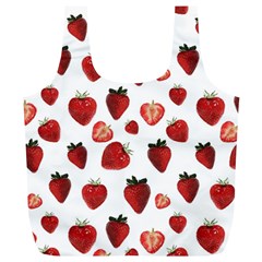 Strawberry Watercolor Full Print Recycle Bag (xl) by SychEva