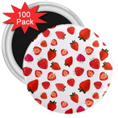 Strawberries 3  Magnets (100 Pack) by SychEva