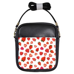 Strawberries Girls Sling Bag by SychEva