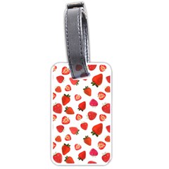 Strawberries Luggage Tag (one Side) by SychEva