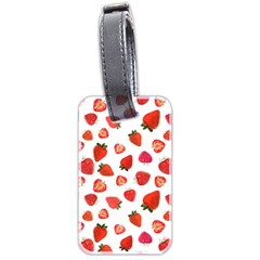 Strawberries Luggage Tag (two Sides) by SychEva