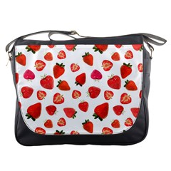 Strawberries Messenger Bag by SychEva