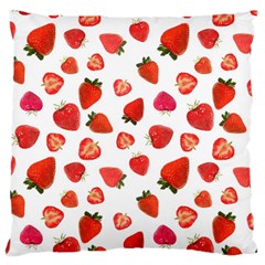 Strawberries Large Cushion Case (two Sides) by SychEva