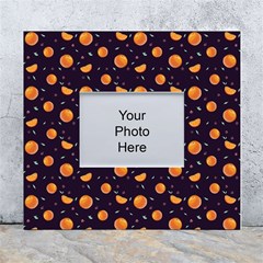 Oranges White Wall Photo Frame 5  X 7  by SychEva