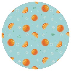 Oranges Pattern Round Trivet by SychEva