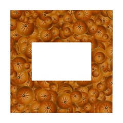 Fruity Fun Tangerine Print Pattern White Box Photo Frame 4  X 6  by dflcprintsclothing