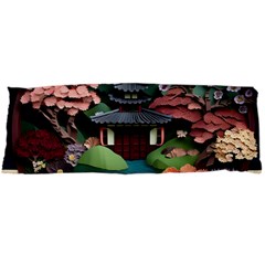 Japanese Garden Flowers Landscape Body Pillow Case Dakimakura (Two Sides)