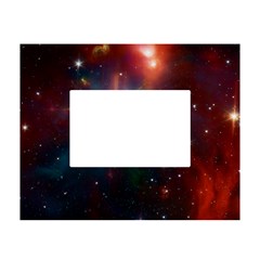 Astrology Astronomical Cluster Galaxy Nebula White Tabletop Photo Frame 4 x6  by danenraven