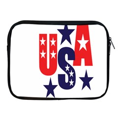 Usa Stars Fourth Of July Symbol America Usa Stars Apple Ipad 2/3/4 Zipper Cases by Wegoenart