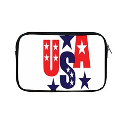 Usa Stars Fourth Of July Symbol America Usa Stars Apple Macbook Pro 13  Zipper Case by Wegoenart