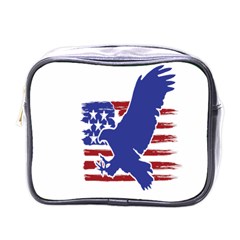 Usa Flag Eagle Symbol American Bald Eagle Country Mini Toiletries Bag (one Side) by Wegoenart