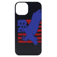 Usa Flag Eagle Symbol American Bald Eagle Country Iphone 14 Black Uv Print Case by Wegoenart