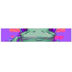 Frog Animal Sun Amphibian Figure Digital Art Large Premium Plush Fleece Scarf  by Wegoenart