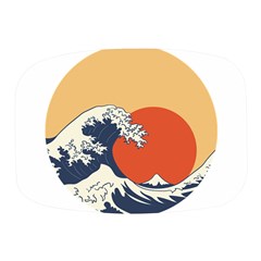 The Great Wave Off Kanagawa Waves Mini Square Pill Box by Wegoenart