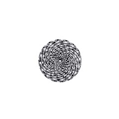 Illusions Abstract Black And White Patterns Swirls 1  Mini Magnets by Wegoenart