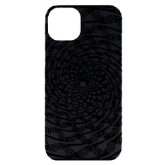 Illusions Abstract Black And White Patterns Swirls Iphone 14 Plus Black Uv Print Case by Wegoenart