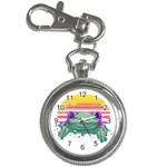 Frog Animal Sun Amphibian Figure Digital Art Key Chain Watches Front