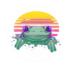 Frog Animal Sun Amphibian Figure Digital Art Mini Round Pill Box (pack Of 3)