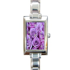 Roses-52 Rectangle Italian Charm Watch