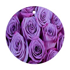 Roses-52 Round Ornament (two Sides) by nateshop