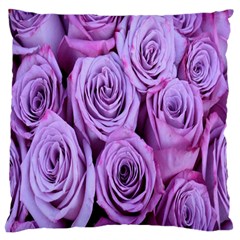 Roses-52 Large Premium Plush Fleece Cushion Case (one Side) by nateshop