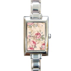 Roses-58 Rectangle Italian Charm Watch