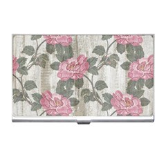 Roses-pink-elegan Business Card Holder by nateshop