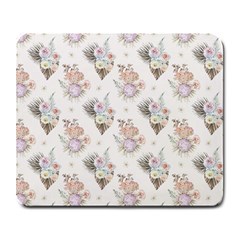 Roses-white Large Mousepad by nateshop