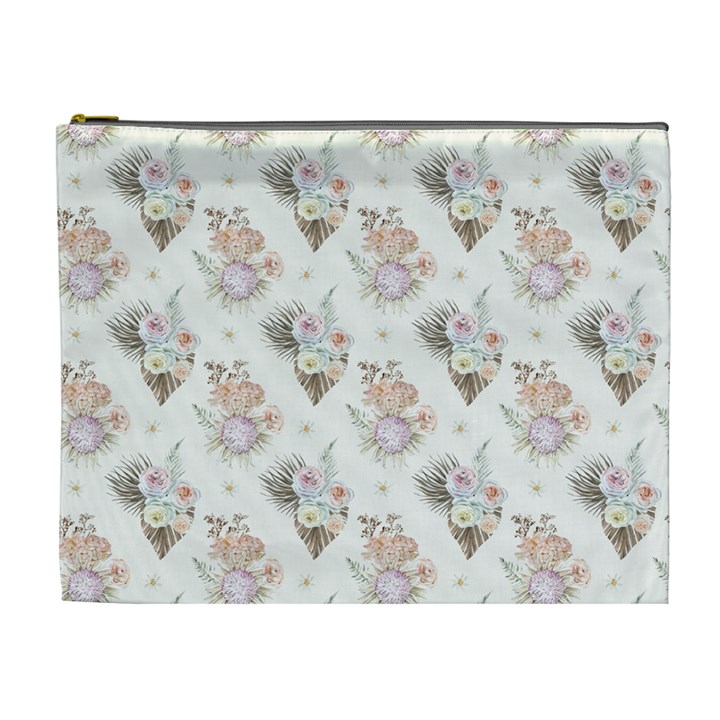 Roses-white Cosmetic Bag (XL)