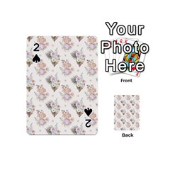 Roses-white Playing Cards 54 Designs (mini) by nateshop