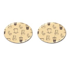 Coffee-56 Cufflinks (oval) by nateshop