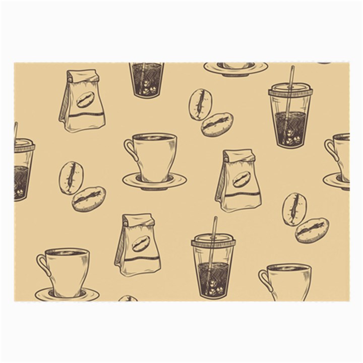 Coffee-56 Large Glasses Cloth