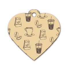 Coffee-56 Dog Tag Heart (two Sides) by nateshop