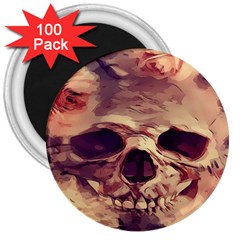 Day-of-the-dead 3  Magnets (100 Pack) by nateshop