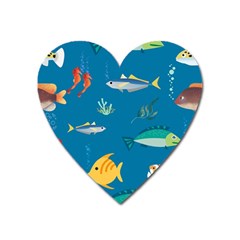 Fish-73 Heart Magnet by nateshop