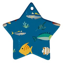 Fish-73 Star Ornament (two Sides) by nateshop