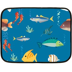 Fish-73 Fleece Blanket (mini) by nateshop