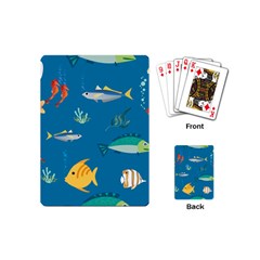 Fish-73 Playing Cards Single Design (mini) by nateshop