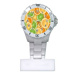 Fruits-orange Plastic Nurses Watch by nateshop