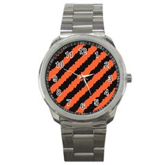 Halloween-background Sport Metal Watch by nateshop