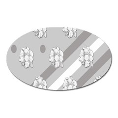 Strip-gray Oval Magnet