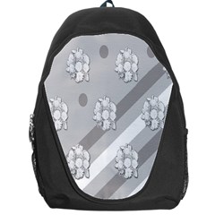 Strip-gray Backpack Bag by nateshop