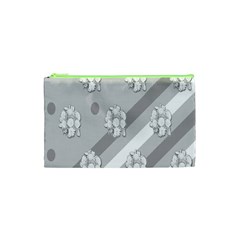 Strip-gray Cosmetic Bag (xs) by nateshop