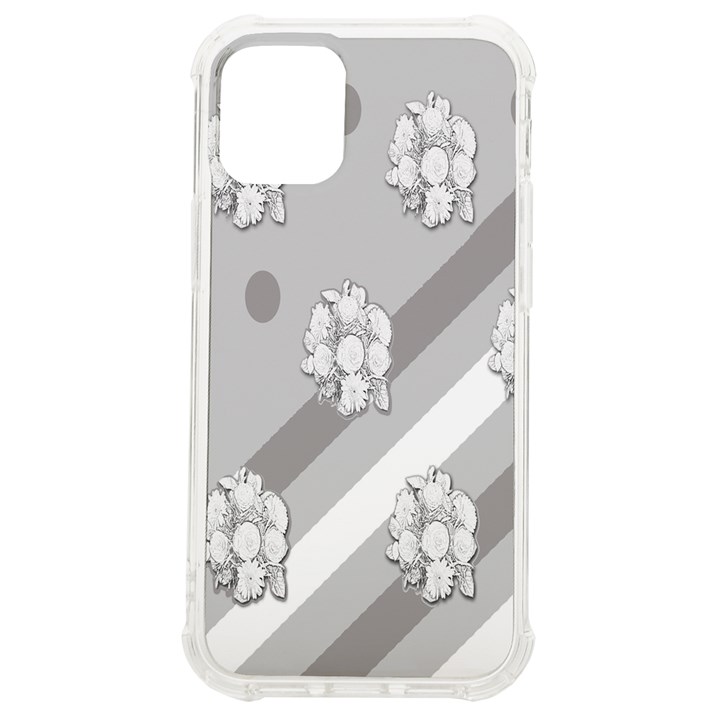 Strip-gray iPhone 12 mini TPU UV Print Case	