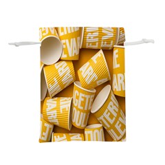 Yellow-cups Lightweight Drawstring Pouch (l) by nateshop
