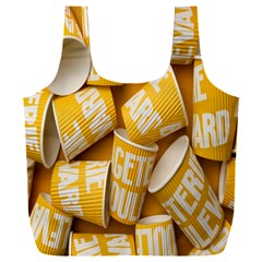 Yellow-cups Full Print Recycle Bag (xxl) by nateshop